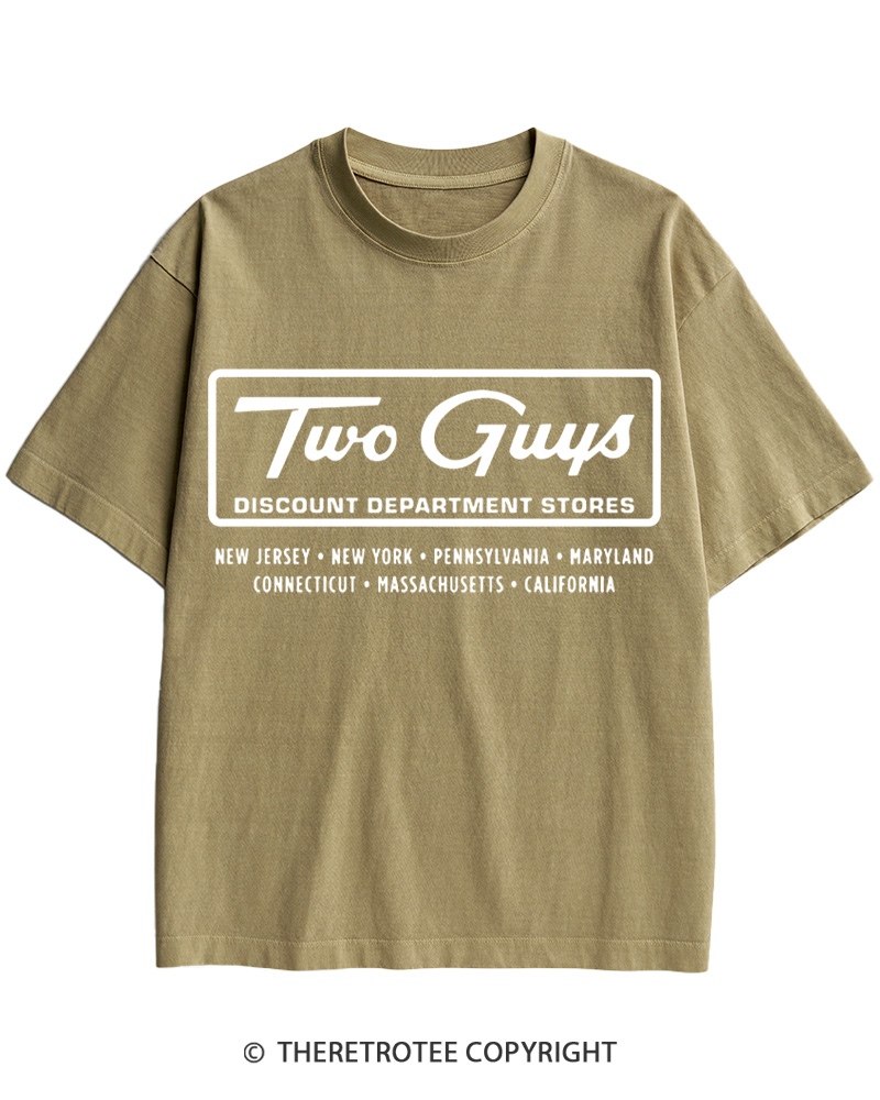 TheRetroTee Two Guys 1960s Cotton T-Shirt