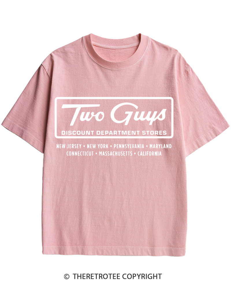 TheRetroTee Two Guys 1960s Cotton T-Shirt