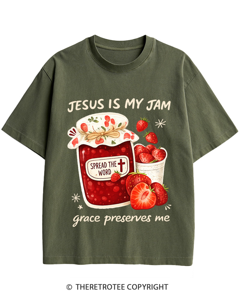 TheRetroTee Jesus Is My Jam Cotton T-Shirt