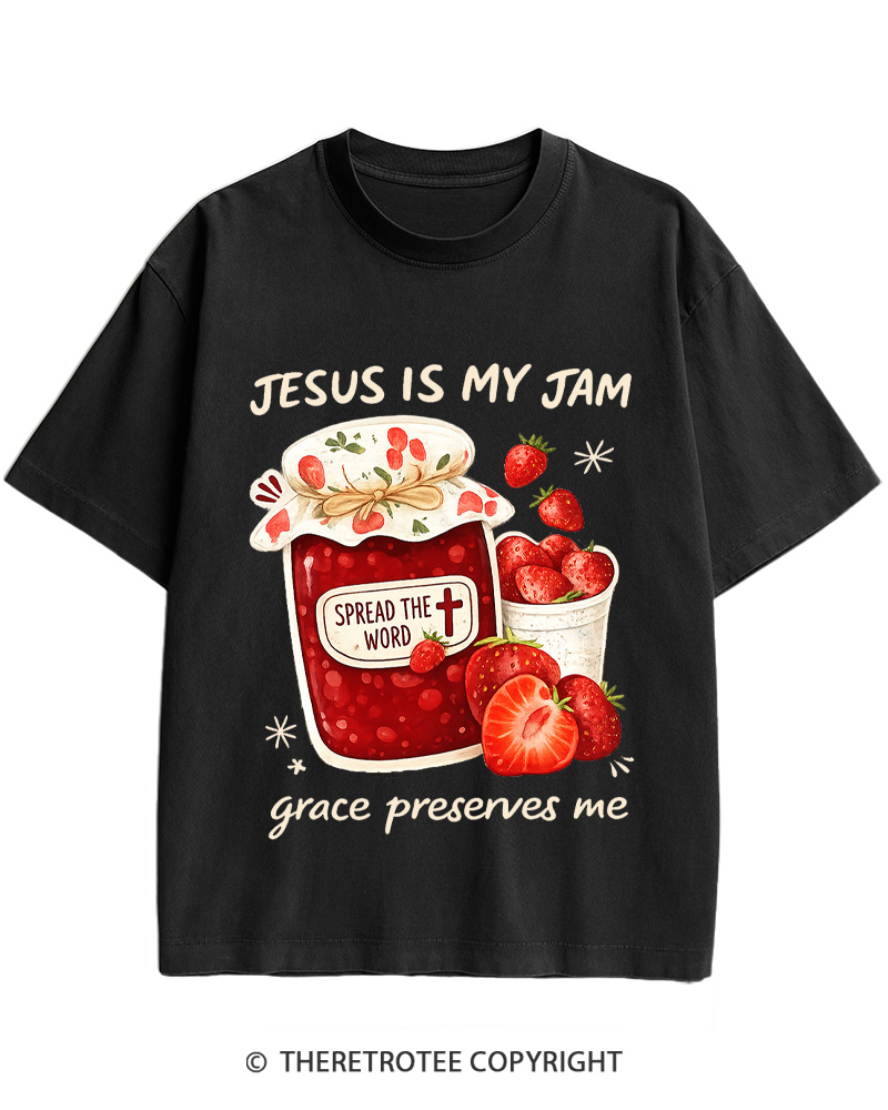 TheRetroTee Jesus Is My Jam Cotton T-Shirt