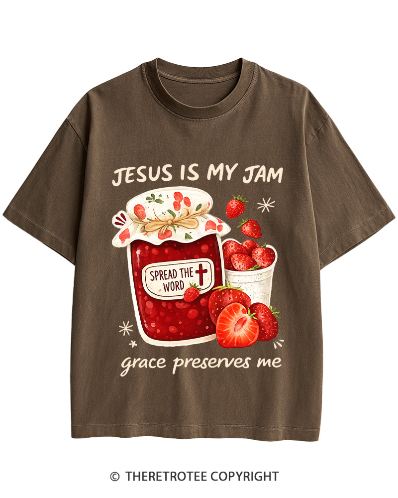 TheRetroTee Jesus Is My Jam Cotton T-Shirt
