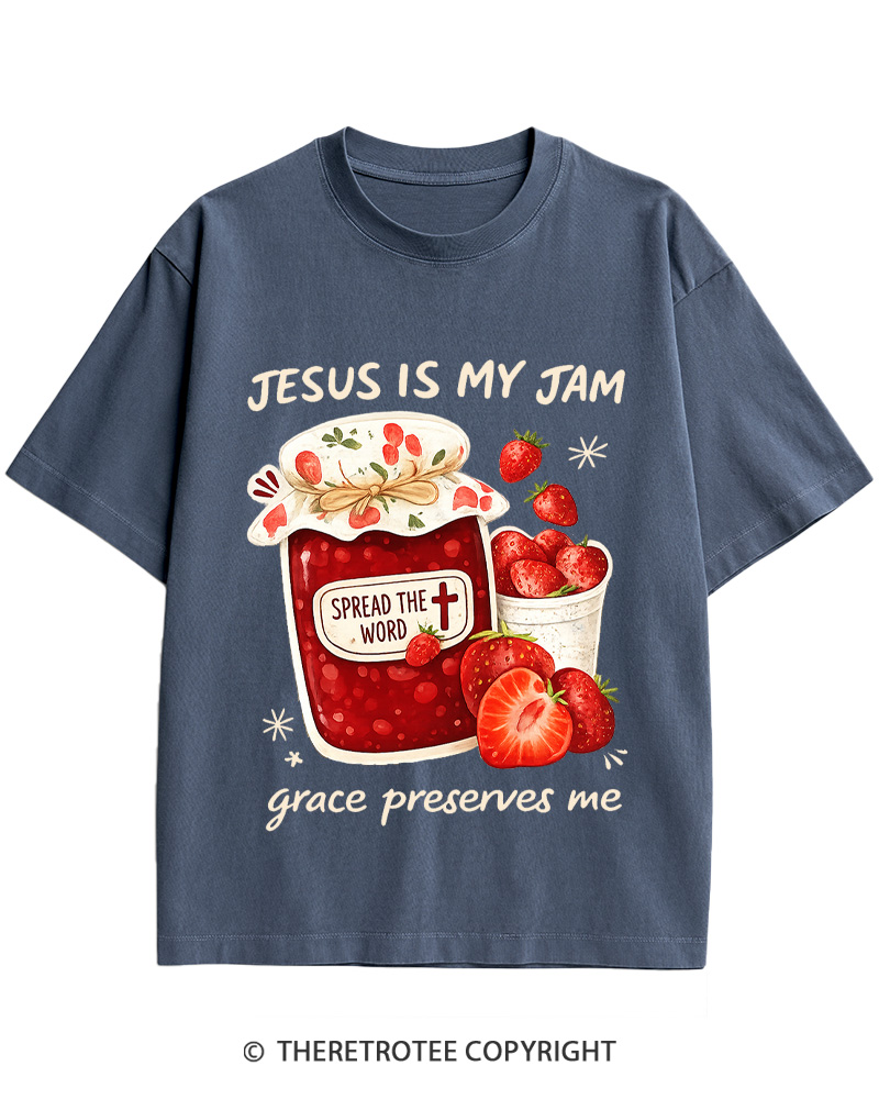TheRetroTee Jesus Is My Jam Cotton T-Shirt