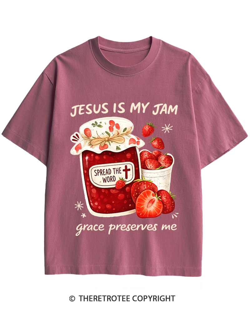 TheRetroTee Jesus Is My Jam Cotton T-Shirt