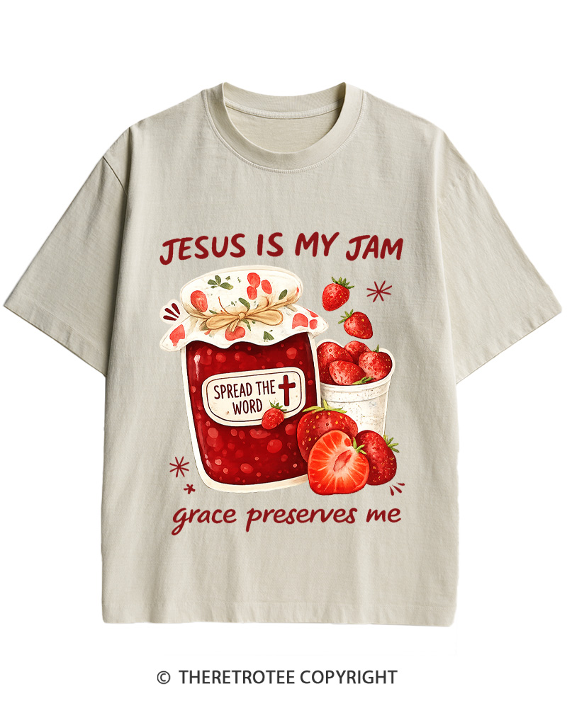 TheRetroTee Jesus Is My Jam Cotton T-Shirt