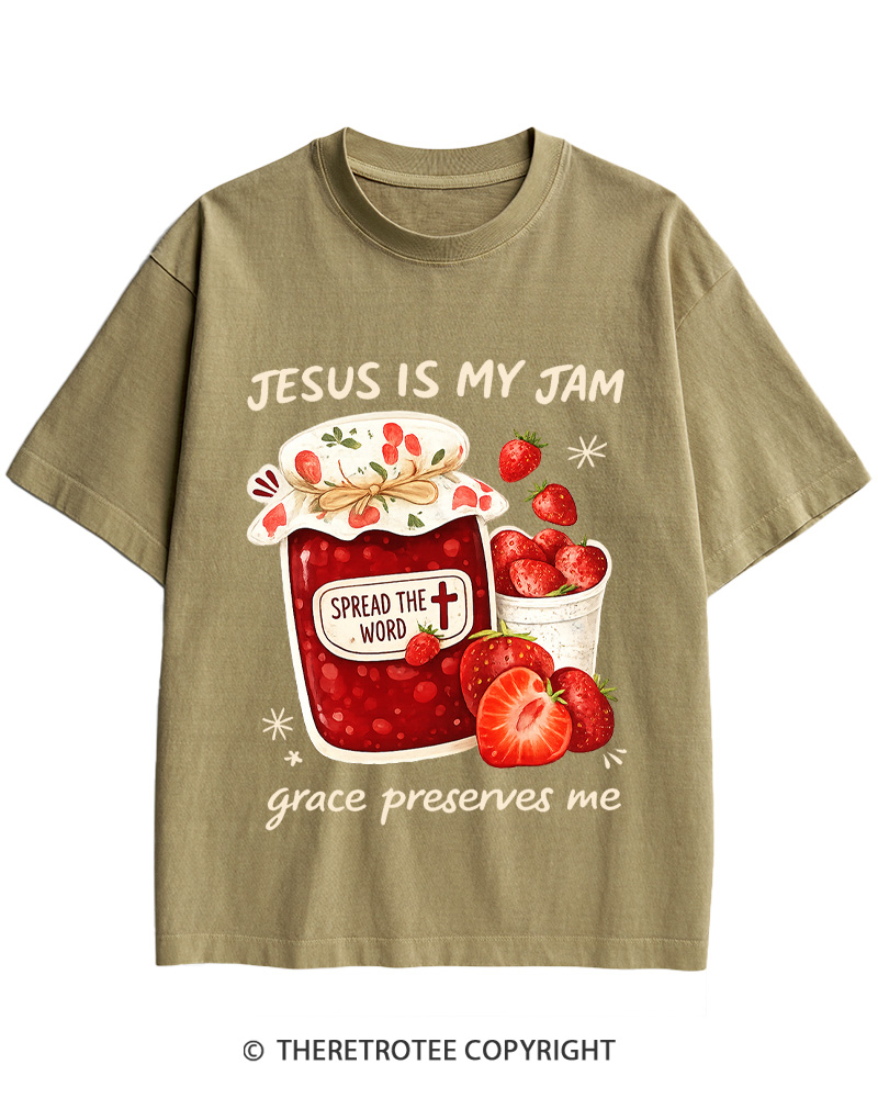 TheRetroTee Jesus Is My Jam Cotton T-Shirt
