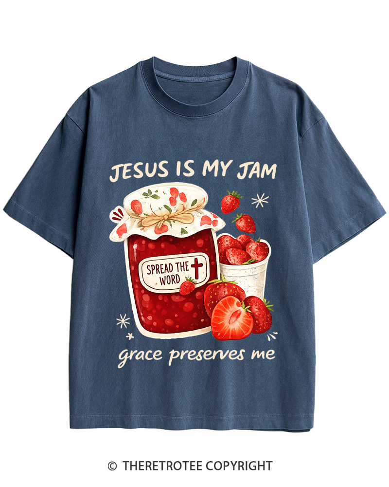 TheRetroTee Jesus Is My Jam Cotton T-Shirt