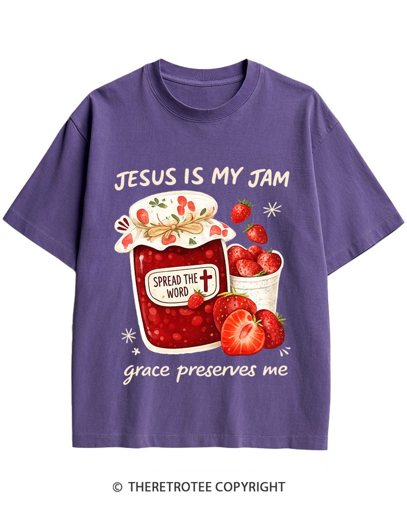 TheRetroTee Jesus Is My Jam Cotton T-Shirt
