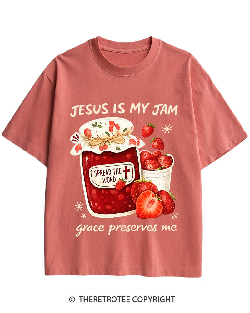 TheRetroTee Jesus Is My Jam Cotton T-Shirt