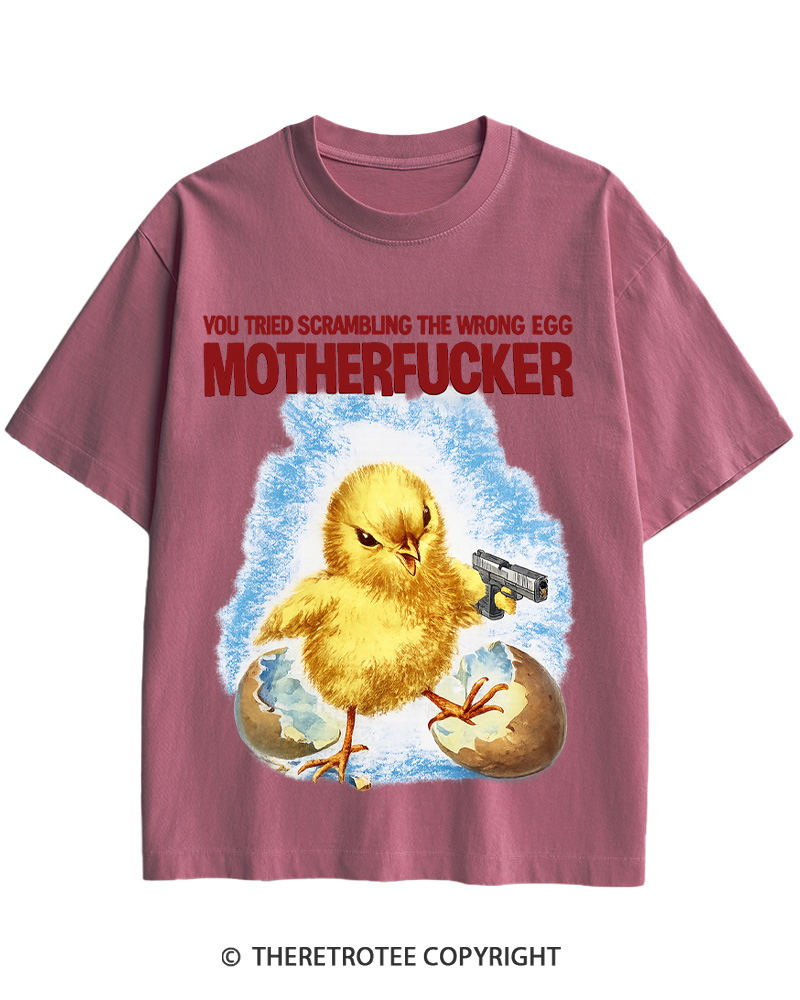 TheRetroTee You Tried Scrambling The Wrong Egg 1960s Cotton T-Shirt