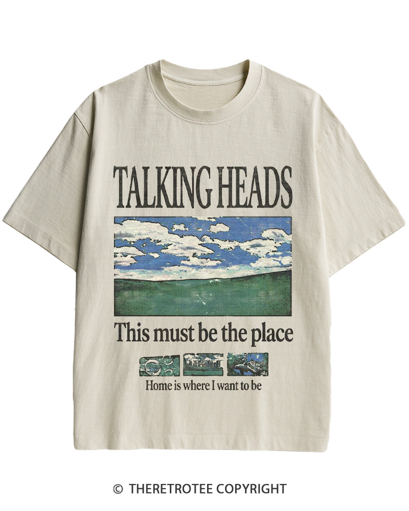 TheRetroTee This Must Be the Place 1970s Cotton T-Shirt