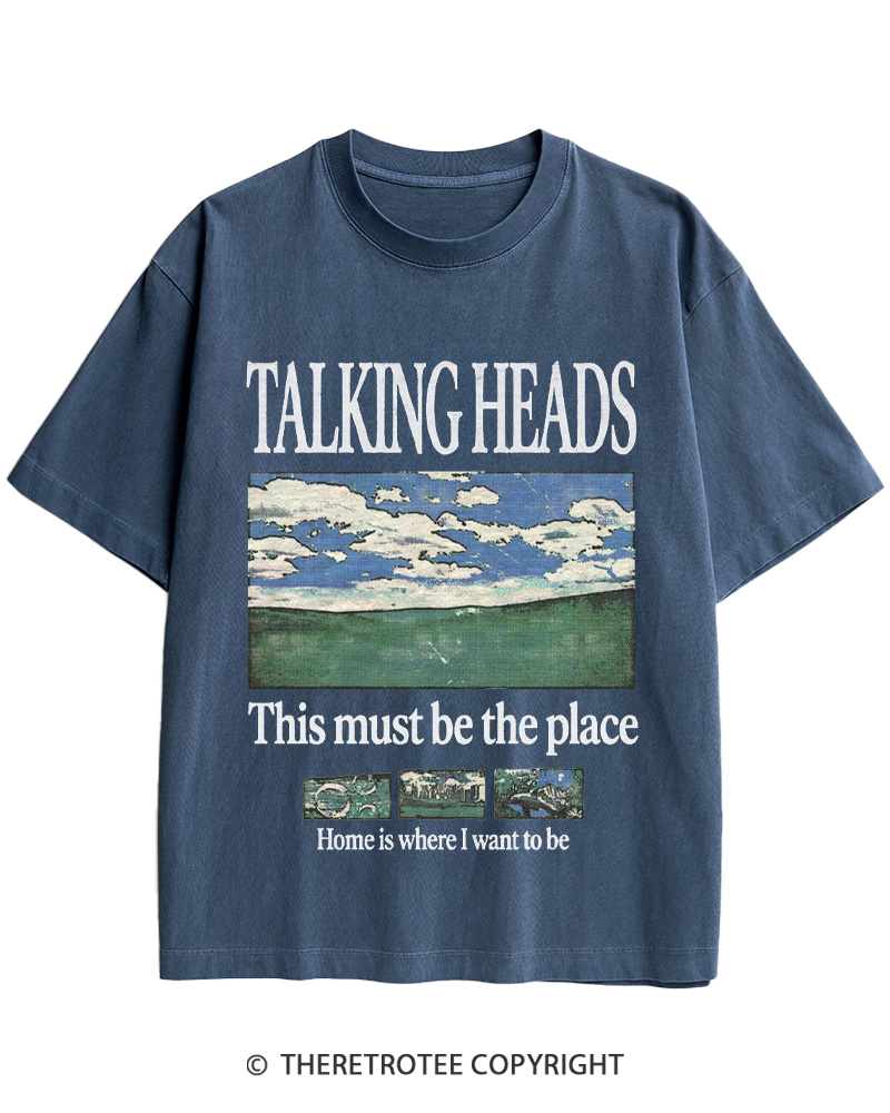 TheRetroTee This Must Be the Place 1970s Cotton T-Shirt