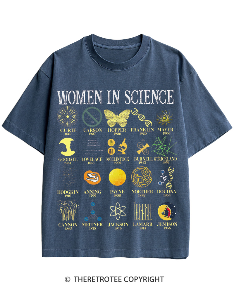 TheRetroTee Women In Science Cotton T-Shirt