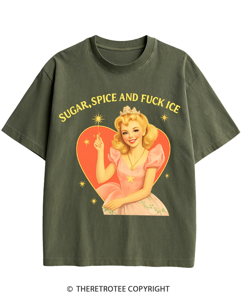 TheRetroTee Sugar Spice and Fck ICE Cotton T-Shirt
