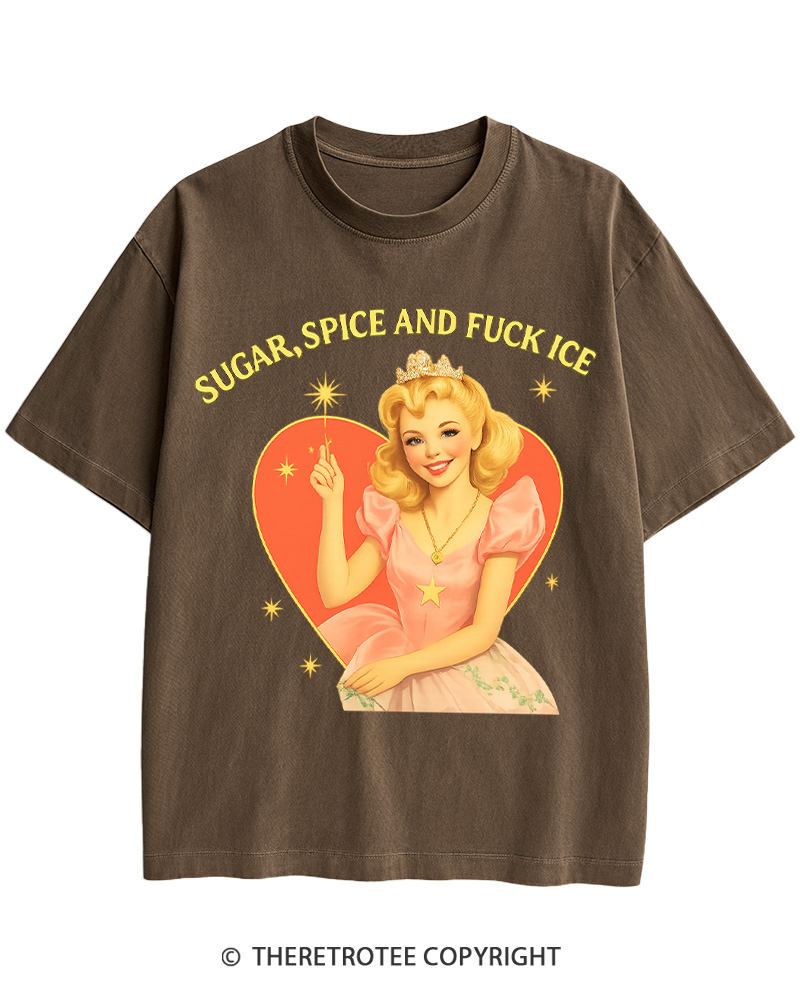 TheRetroTee Sugar Spice and Fck ICE Cotton T-Shirt