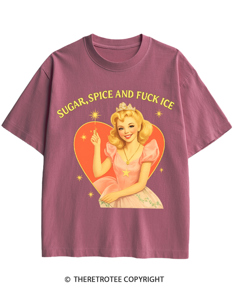 TheRetroTee Sugar Spice and Fck ICE Cotton T-Shirt