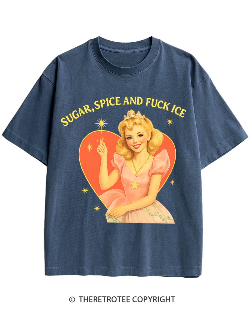 TheRetroTee Sugar Spice and Fck ICE Cotton T-Shirt