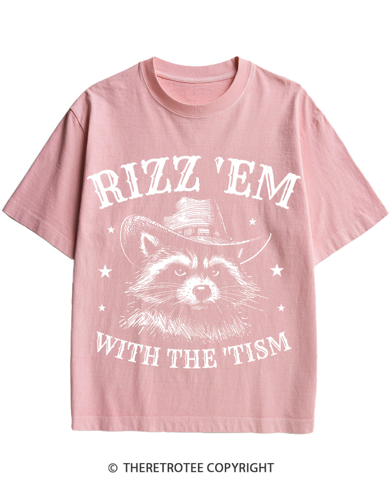 TheRetroTee Rizz'em With The Tism Cotton T-Shirt
