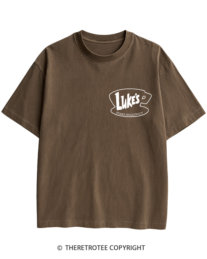 TheRetroTee Stars Hollow Two- Sided 2000s Cotton T-Shirt