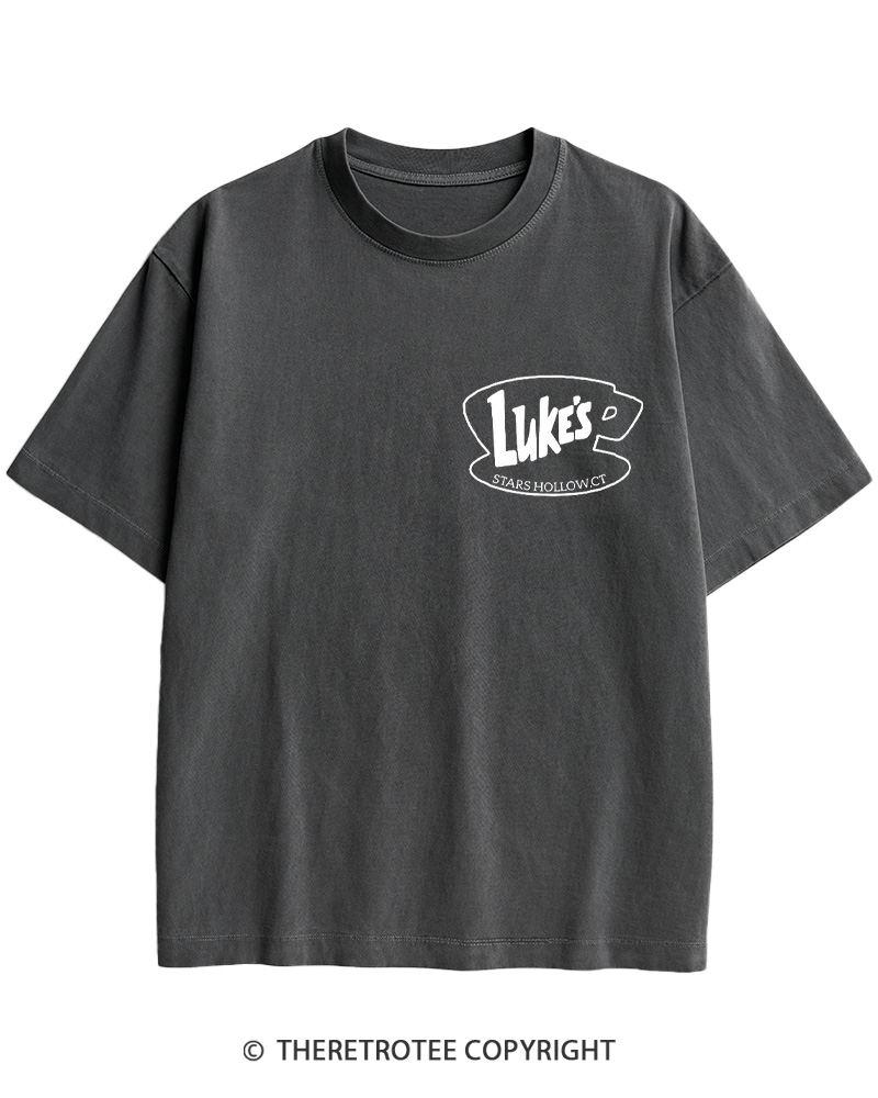TheRetroTee Stars Hollow Two- Sided 2000s Cotton T-Shirt