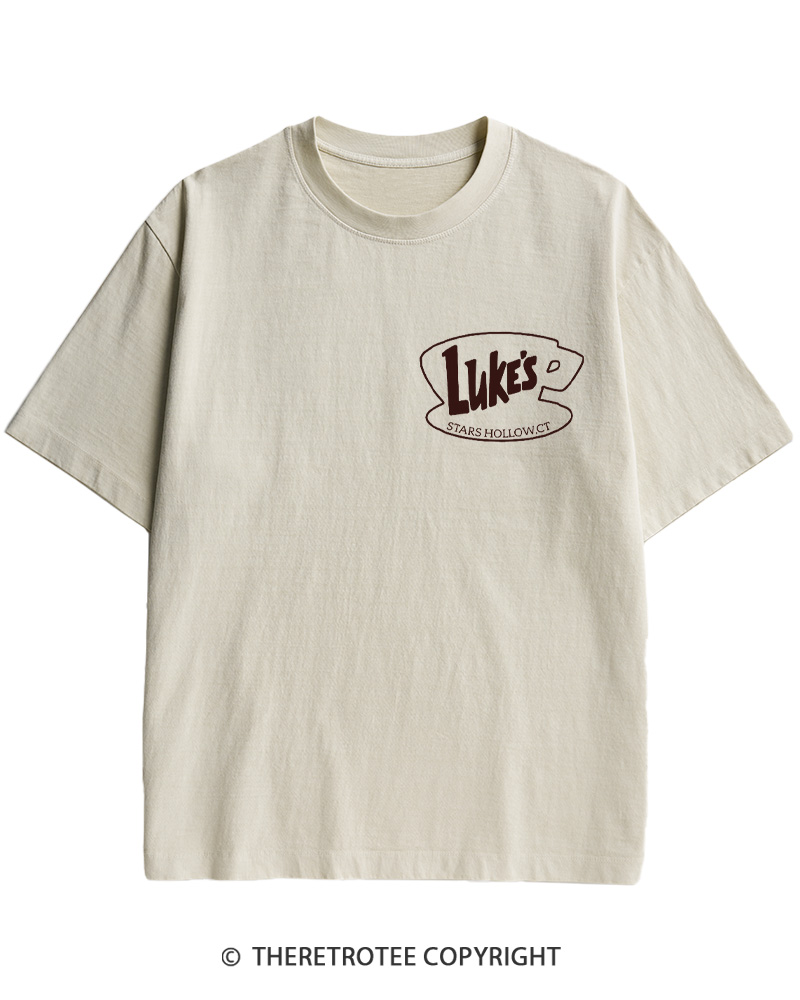 TheRetroTee Stars Hollow Two- Sided 2000s Cotton T-Shirt