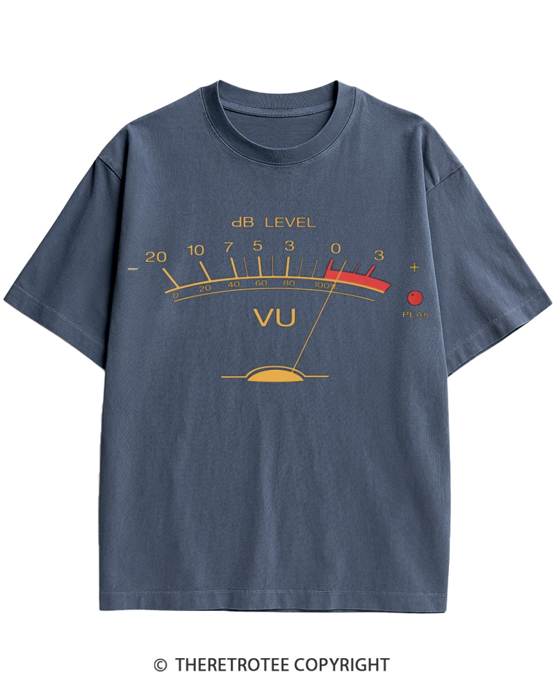 TheRetroTee Volume VU Meter Cotton T-Shirt