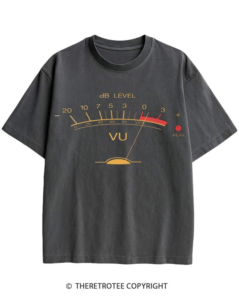 TheRetroTee Volume VU Meter Cotton T-Shirt