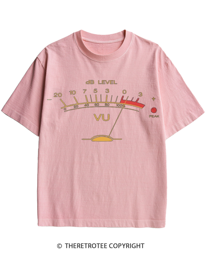 TheRetroTee Volume VU Meter Cotton T-Shirt