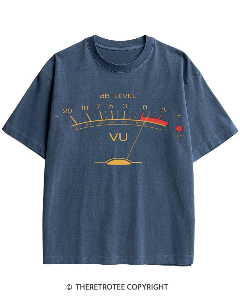 TheRetroTee Volume VU Meter Cotton T-Shirt
