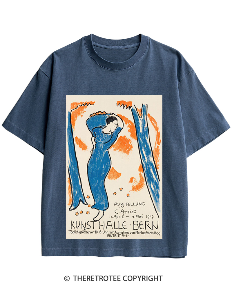 TheRetroTee Woman Carrying Basket Cotton T-Shirt