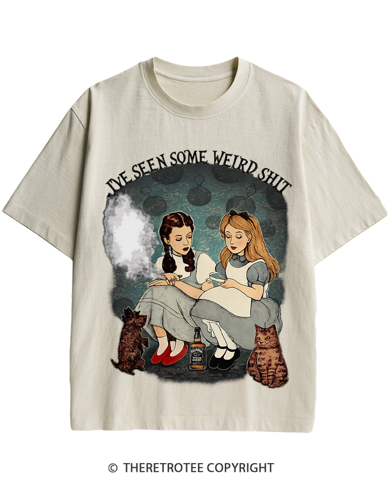TheRetroTee Alice In Wonderland Classic Cotton T-Shirt