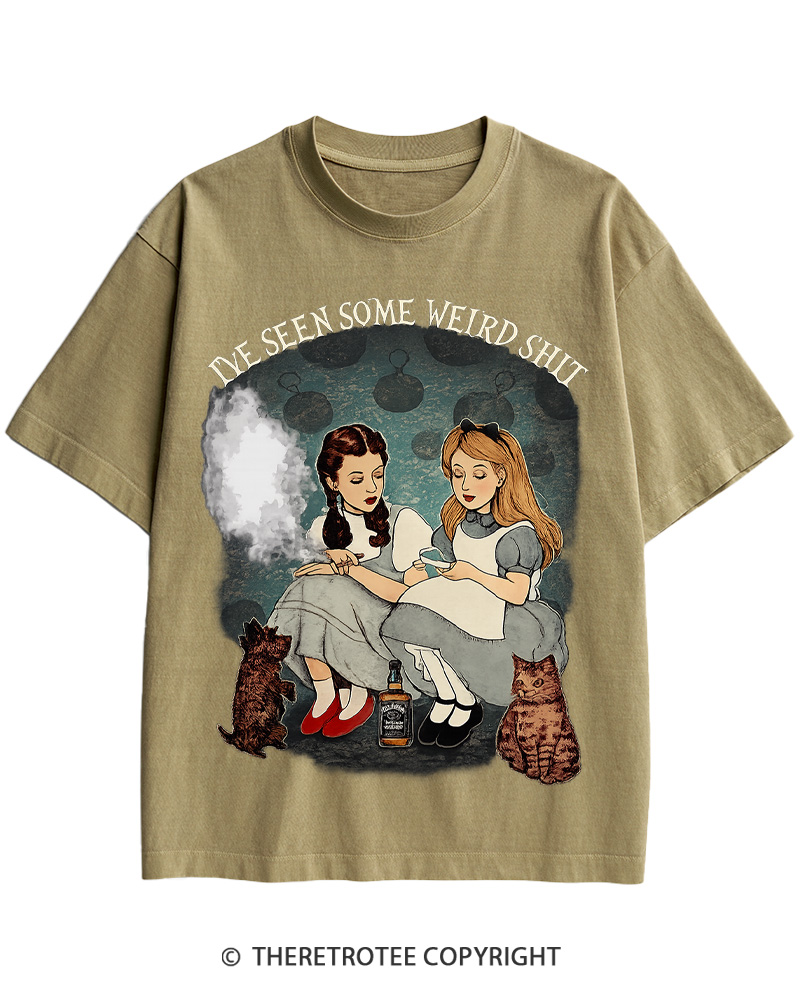 TheRetroTee Alice In Wonderland Classic Cotton T-Shirt