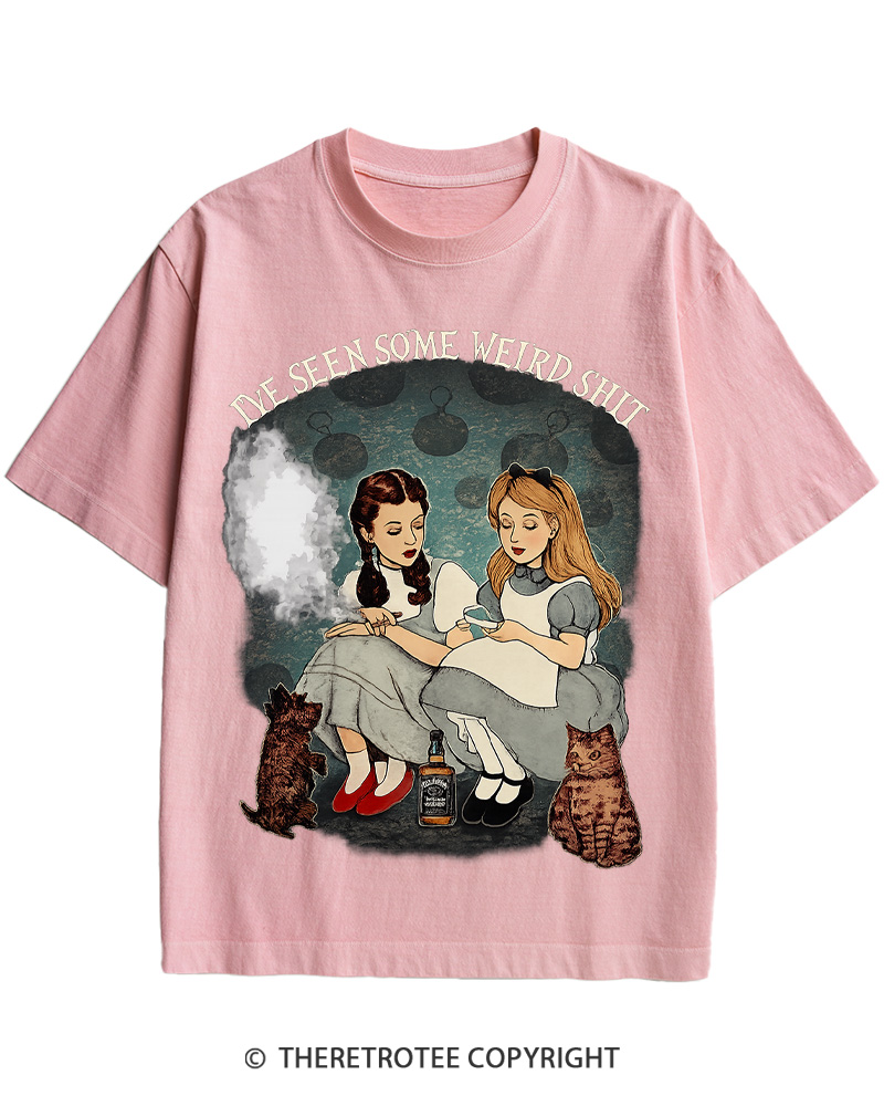 TheRetroTee Alice In Wonderland Classic Cotton T-Shirt