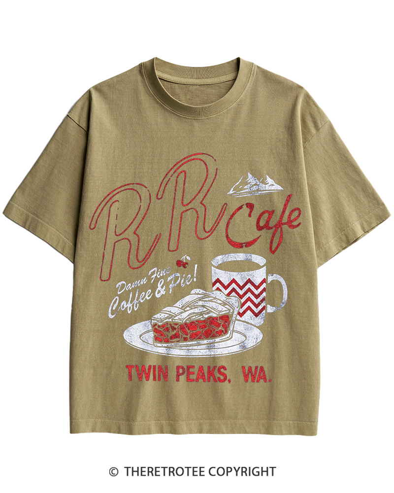 TheRetroTee RR Cafe 1990s Cotton T-Shirt
