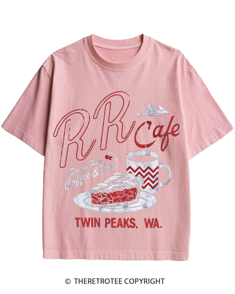 TheRetroTee RR Cafe 1990s Cotton T-Shirt