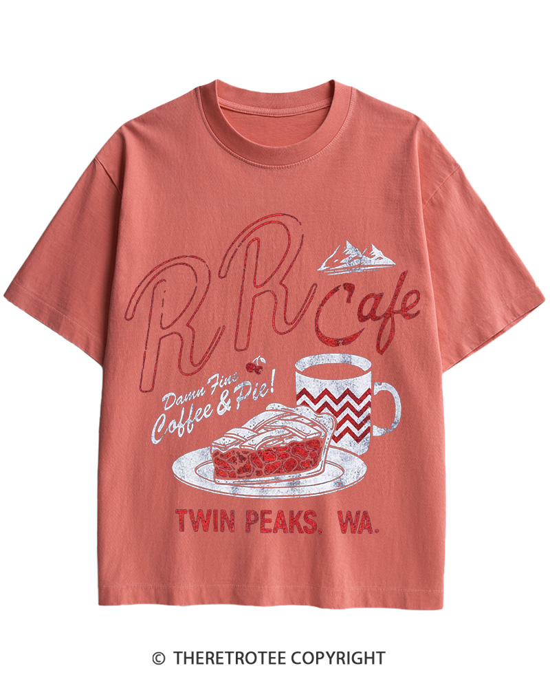 TheRetroTee RR Cafe 1990s Cotton T-Shirt