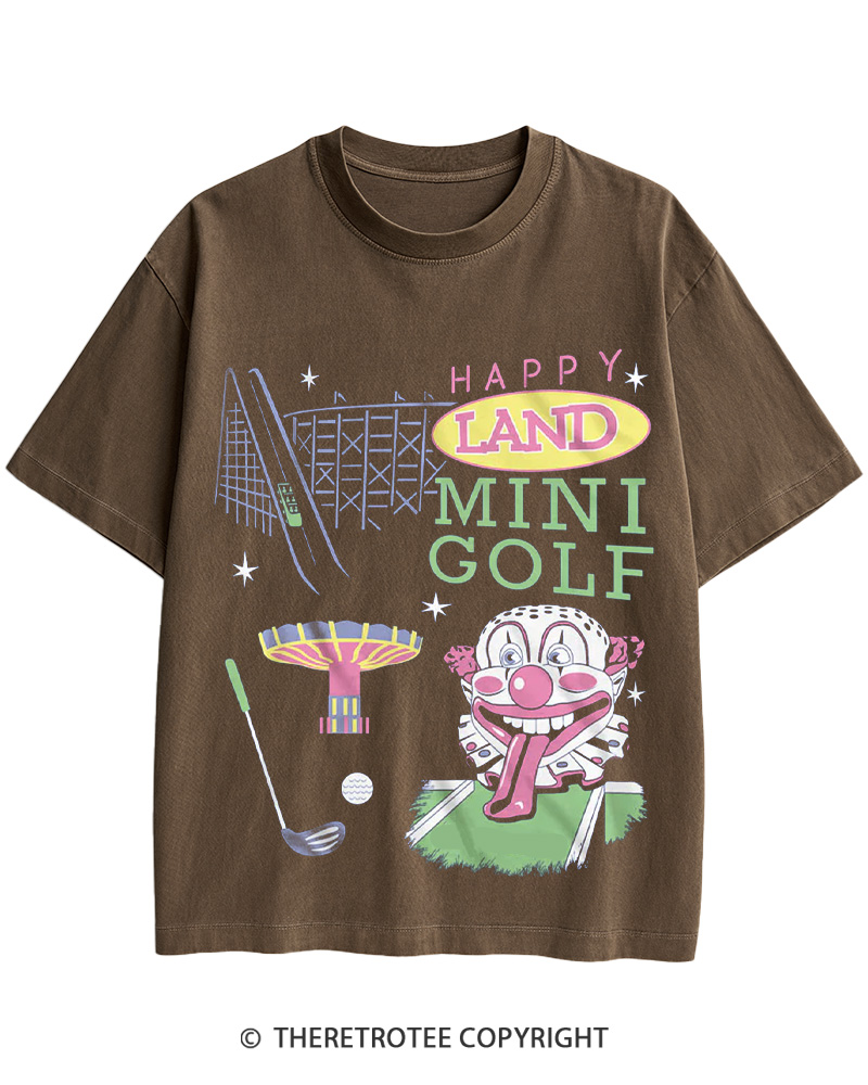 TheRetroTee Happy Land Mini Golf 1996 Cotton T-Shirt