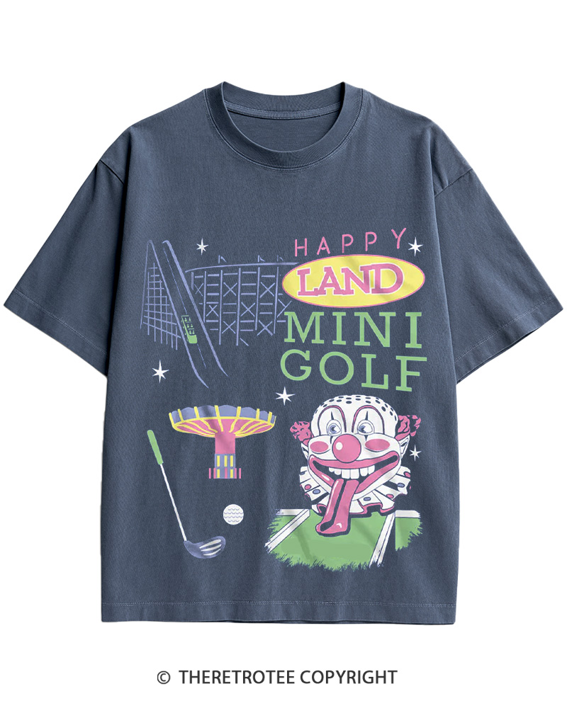 TheRetroTee Happy Land Mini Golf 1996 Cotton T-Shirt