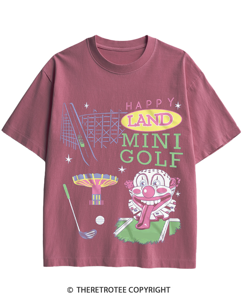 TheRetroTee Happy Land Mini Golf 1996 Cotton T-Shirt