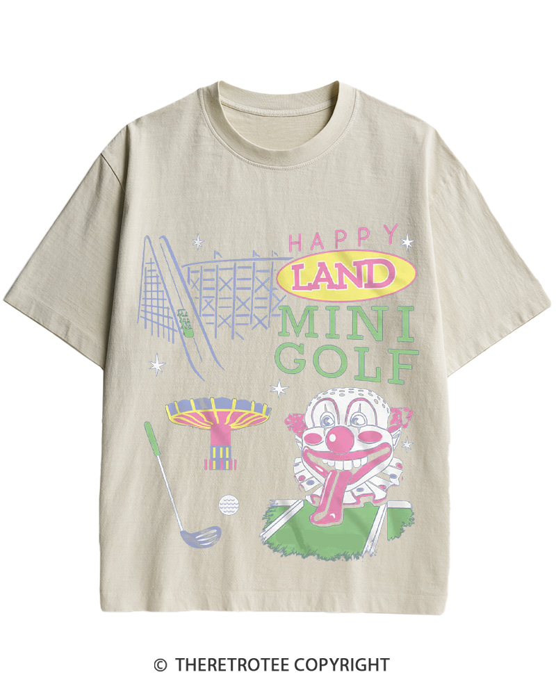 TheRetroTee Happy Land Mini Golf 1996 Cotton T-Shirt