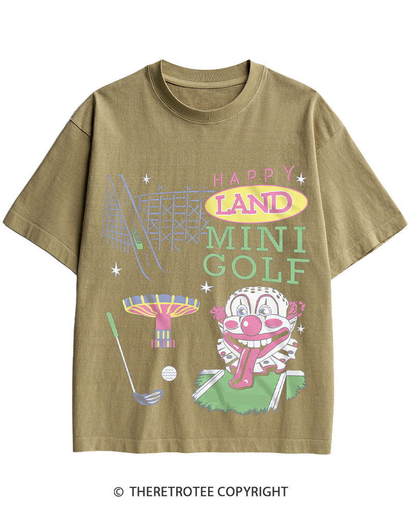 TheRetroTee Happy Land Mini Golf 1996 Cotton T-Shirt