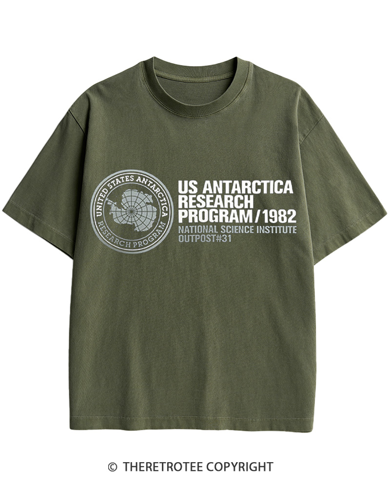 TheRetroTee US Antarctica Research Program 1982 Cotton T-Shirt