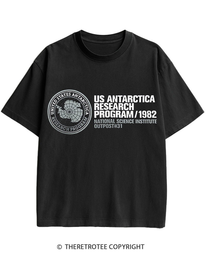 TheRetroTee US Antarctica Research Program 1982 Cotton T-Shirt