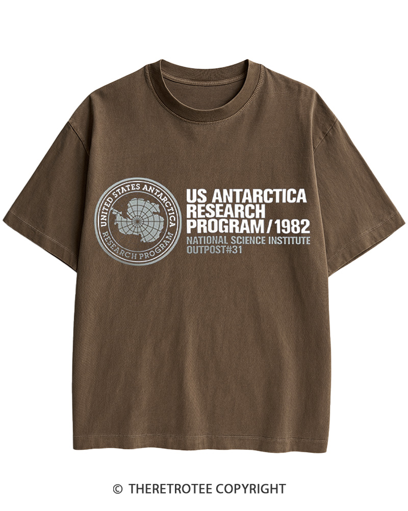 TheRetroTee US Antarctica Research Program 1982 Cotton T-Shirt