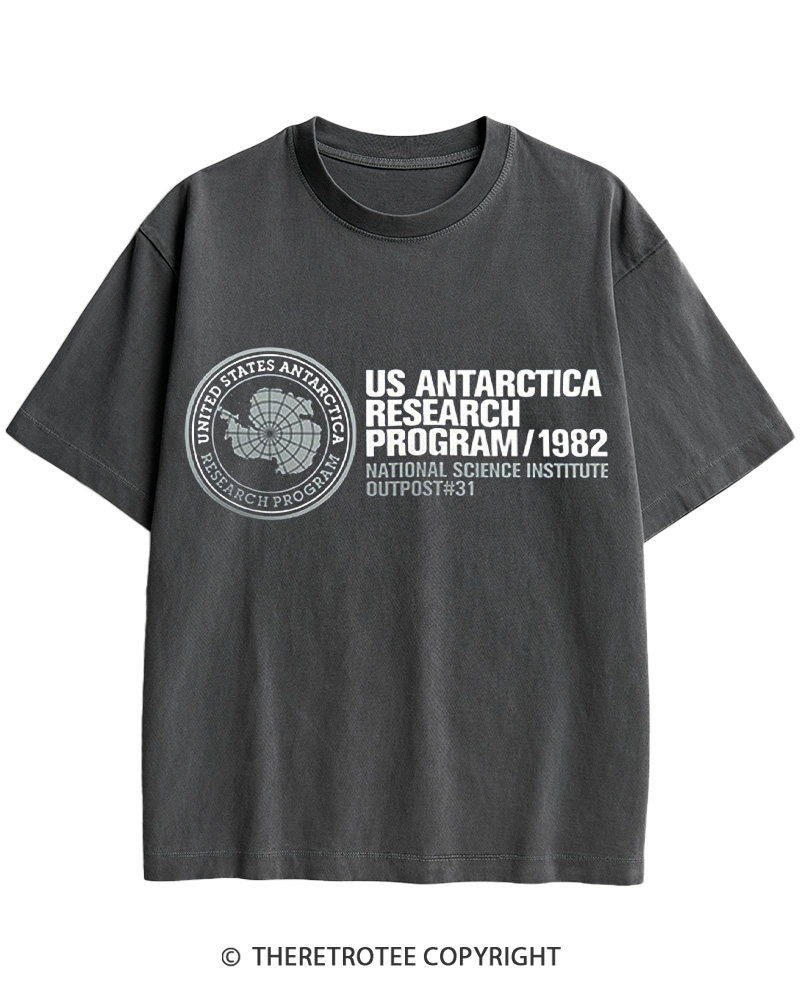 TheRetroTee US Antarctica Research Program 1982 Cotton T-Shirt