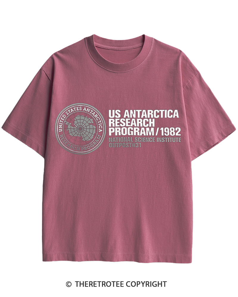 TheRetroTee US Antarctica Research Program 1982 Cotton T-Shirt