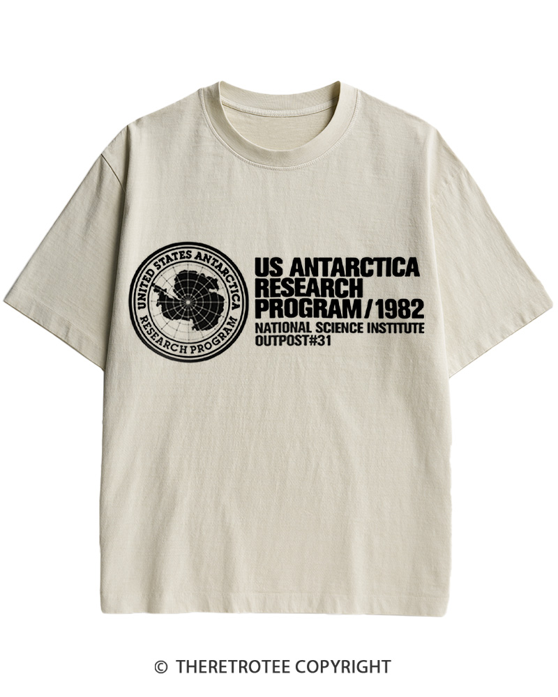 TheRetroTee US Antarctica Research Program 1982 Cotton T-Shirt