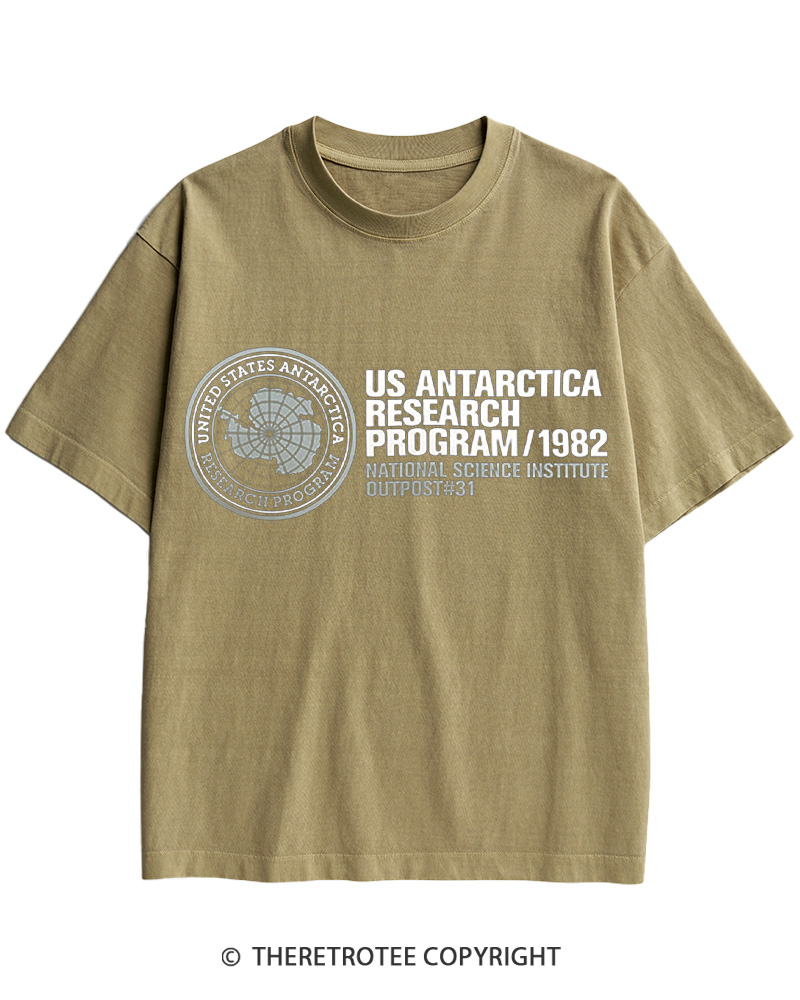 TheRetroTee US Antarctica Research Program 1982 Cotton T-Shirt