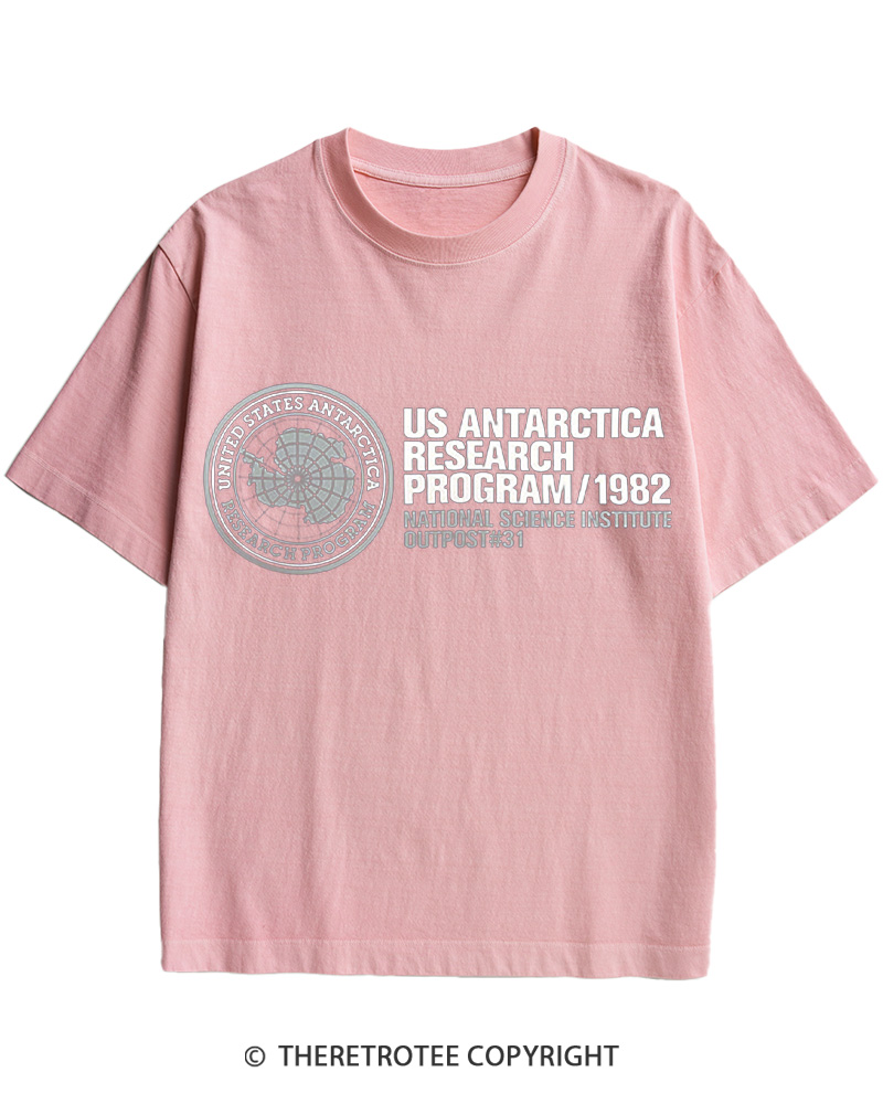 TheRetroTee US Antarctica Research Program 1982 Cotton T-Shirt