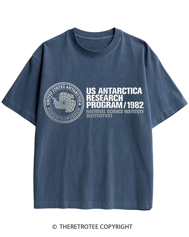 TheRetroTee US Antarctica Research Program 1982 Cotton T-Shirt