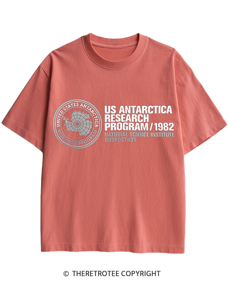 TheRetroTee US Antarctica Research Program 1982 Cotton T-Shirt